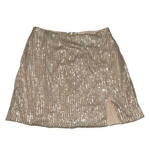 Princess Polly Sequin Mini Skirt Sz 8